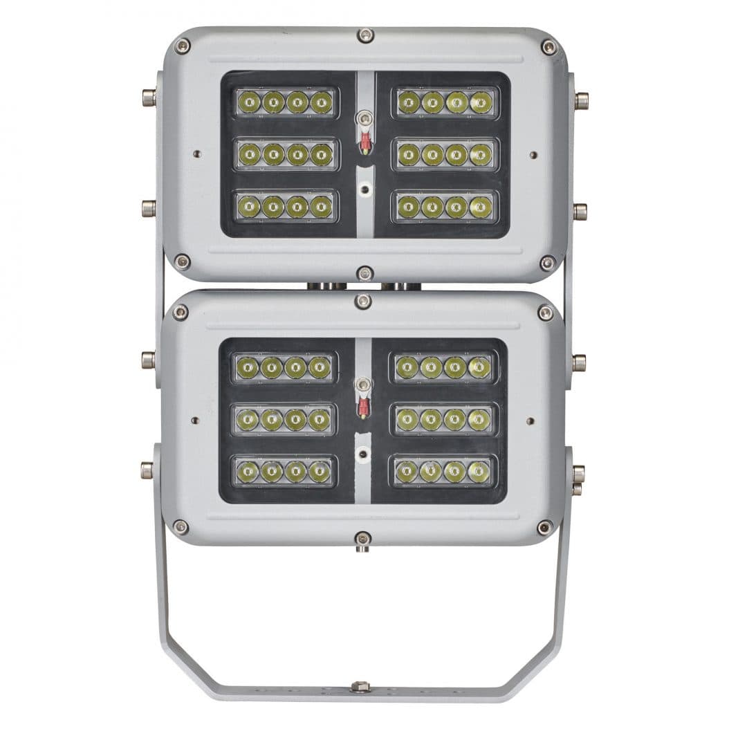 led flood light with emergency backup