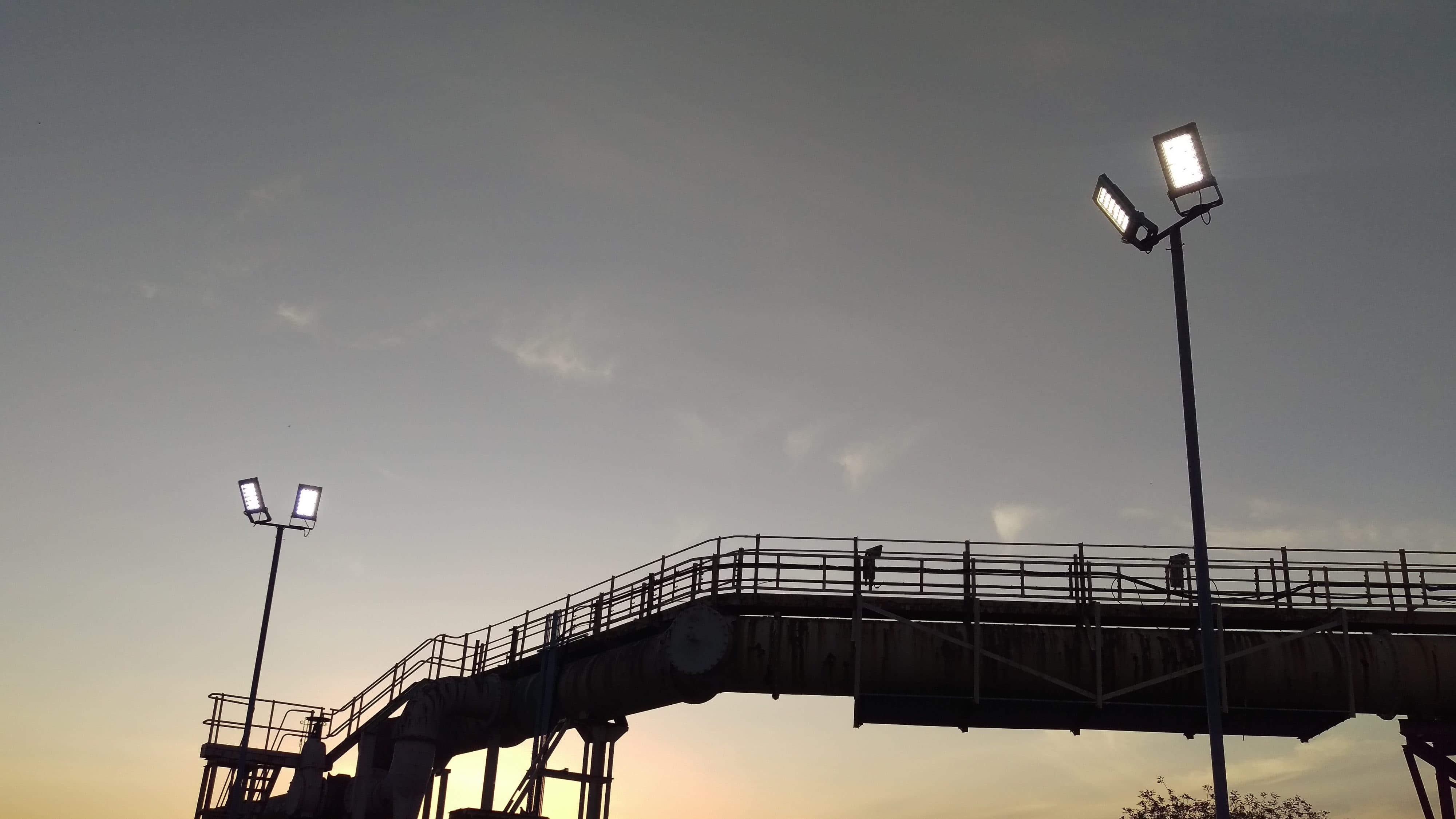 Raytec LED luminaires WARRIOR Flood light installed in an industrial application