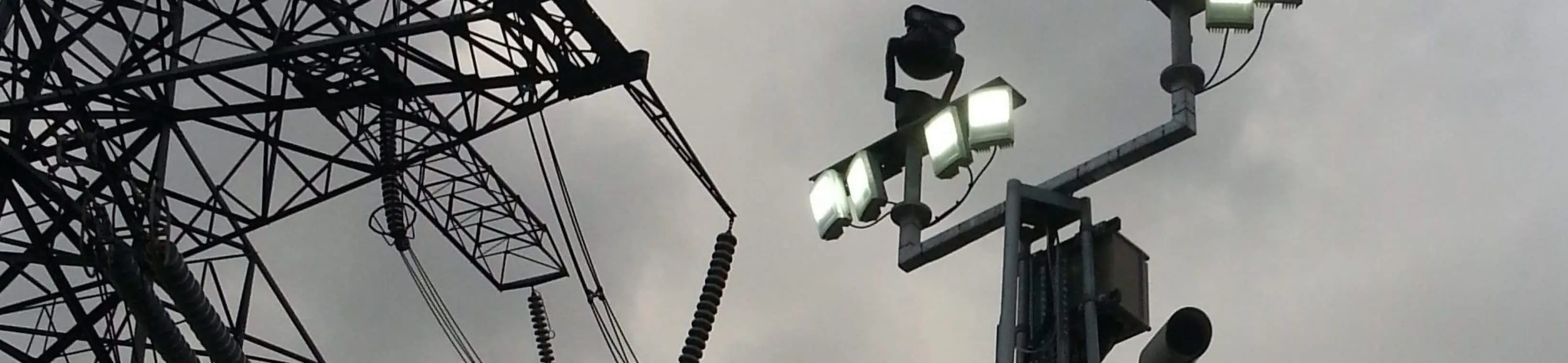 Raytec VARIO2 White-Light illuminators installed at a power station